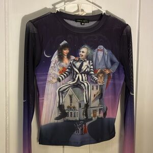 Dolls Kill x Beetlejuice Mesh Top 🪲